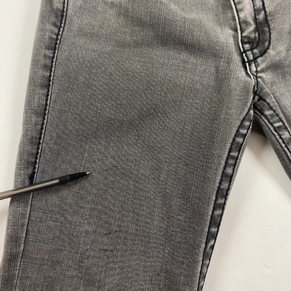 True Religion Johnny Big T Jeans Womens Size 30 x 34 Gray Black Stretch - Picture 9 of 16